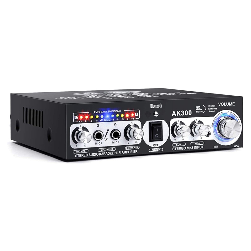 AK300 200W + 200W   , 2 ũ Է Bluetooth 5.0 Hi-Fi ׷    ű (EU ÷)